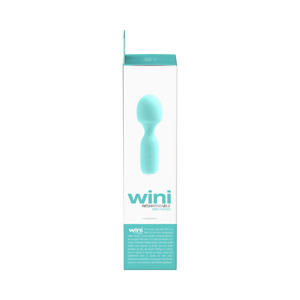 VEDO WINI RECHARGEABLE MINI WAND TEASE ME TURQUOISE