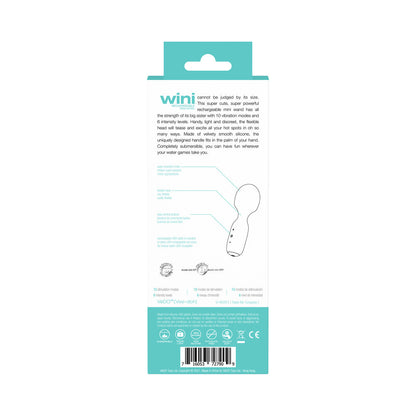 VEDO WINI RECHARGEABLE MINI WAND TEASE ME TURQUOISE