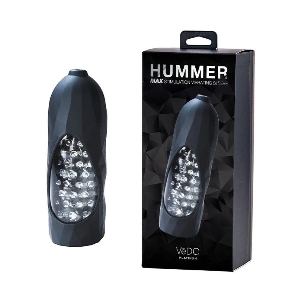 VEDO HUMMER 2.0 RECHARGEABLE VIBRATING SLEEVE BLACK PEARL