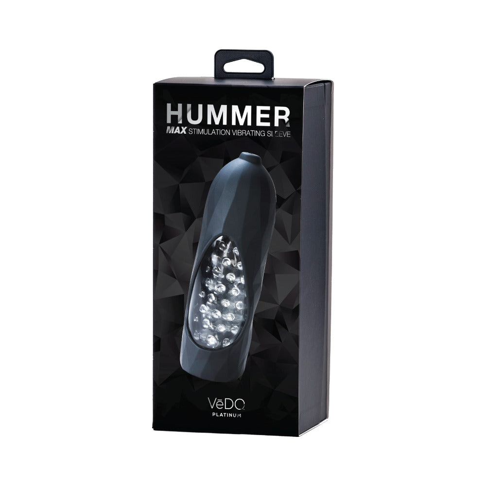 VEDO HUMMER 2.0 RECHARGEABLE VIBRATING SLEEVE BLACK PEARL