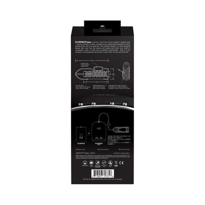 VEDO HUMMER 2.0 RECHARGEABLE VIBRATING SLEEVE BLACK PEARL