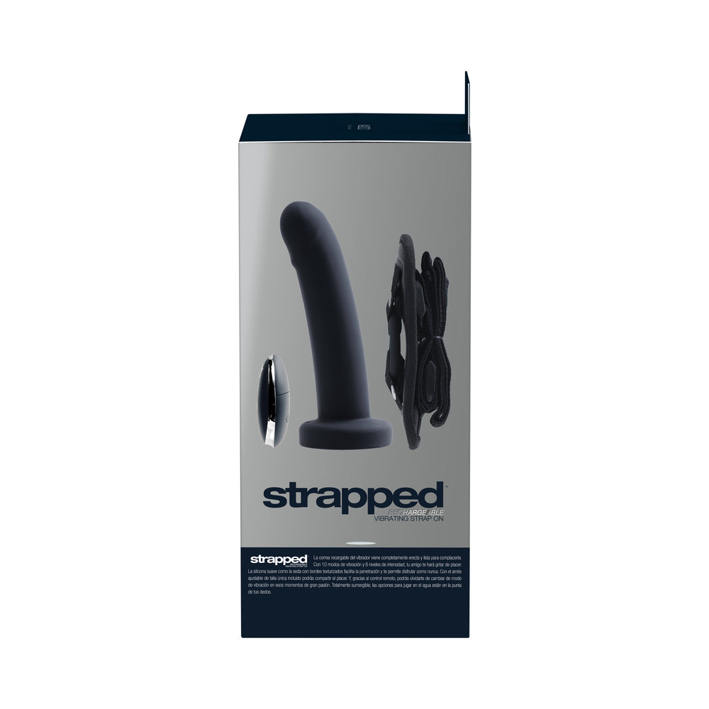 VEDO STRAPPED RECHARGEABLE STRAP-ON JUST BLACK