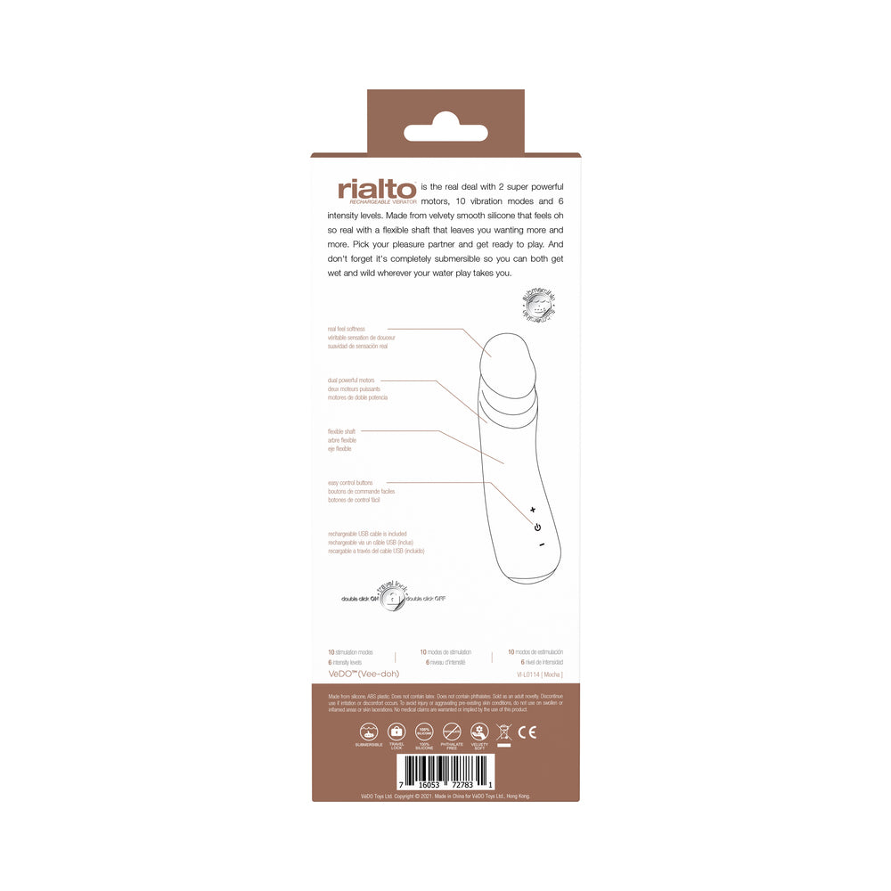 VEDO RIALTO RECHARGEABLE VIBE MOCHA