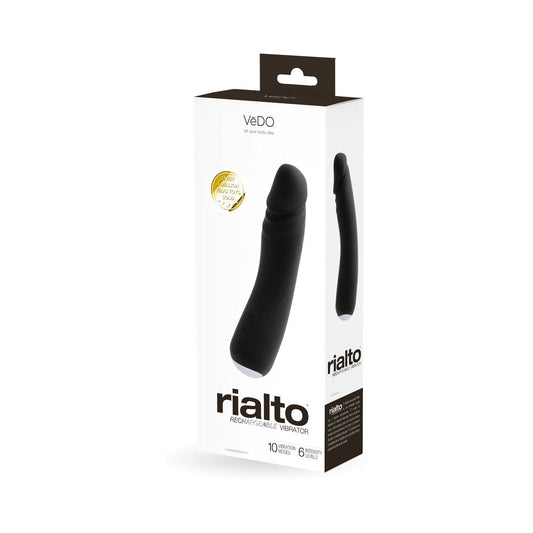 VEDO - VIBRADOR RECARGABLE RIALTO PERLA NEGRA