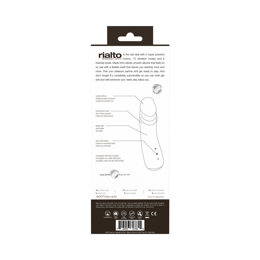 VEDO RIALTO RECHARGEABLE VIBE BLACK PEARL