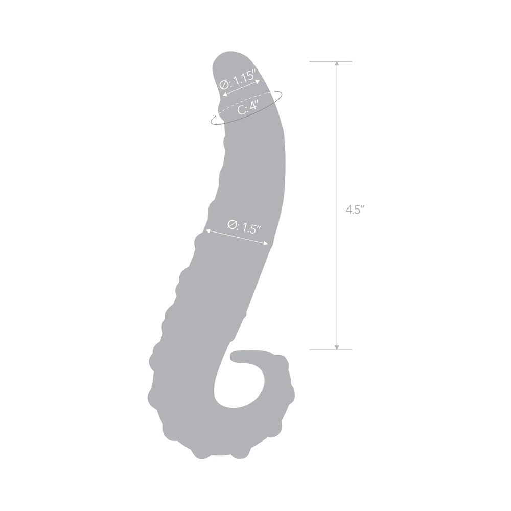 ELECTRIC EEL - GLAS 6 IN. LICK-IT GLASS DILDO PINK