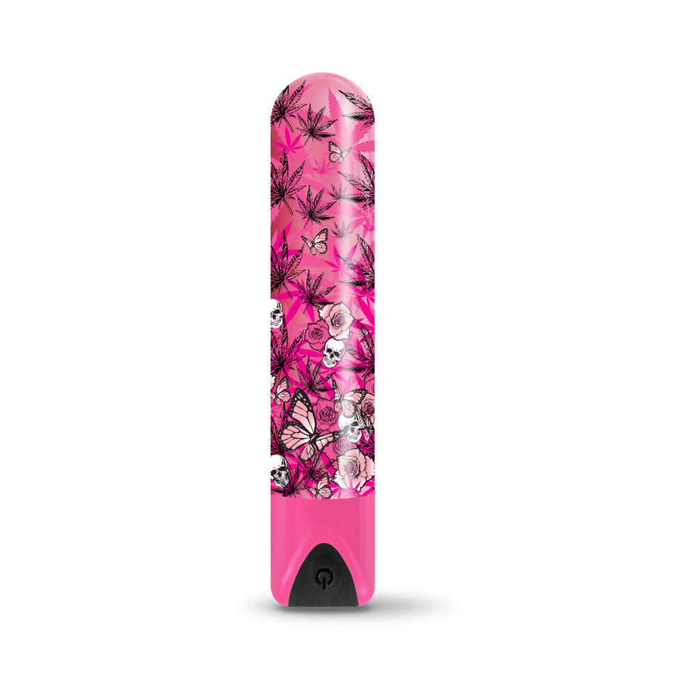 GLOBAL NOVELTIES - PRINTS CHARMING BUZZED RECHARGEABLE BULLET - BLAZING BEAUTY - PINK