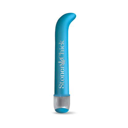 GLOBAL NOVELTIES - PRINTS CHARMING BUZZED 7" G-SPOT VIBE - STONER CHICK - BLUE