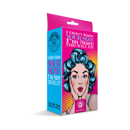 GLOBAL NOVELTIES - PLEASURE PACKAGE I DIDN''T KNOW YOUR SIZE - 4" MULTI-SPEED VIBE