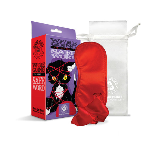 GLOBAL NOVELTIES - PLEASURE PACKAGE WE''RE GOING TO NEED A SAFE WORD - BLINDFOLD, WRIST, AND ANKLE SASHES