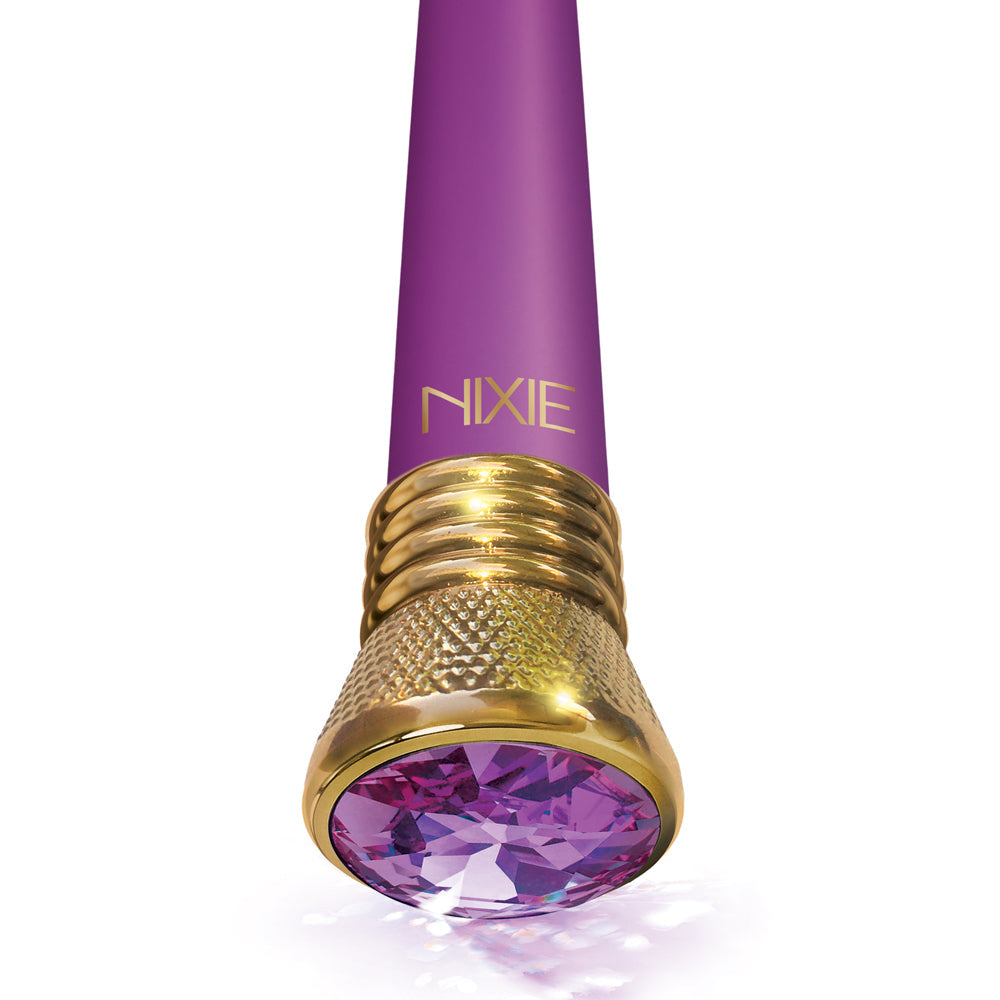 GLOBAL NOVELTIES - NIXIE MYSTIC WAVE SATIN BULB VIBE - AMETHYST