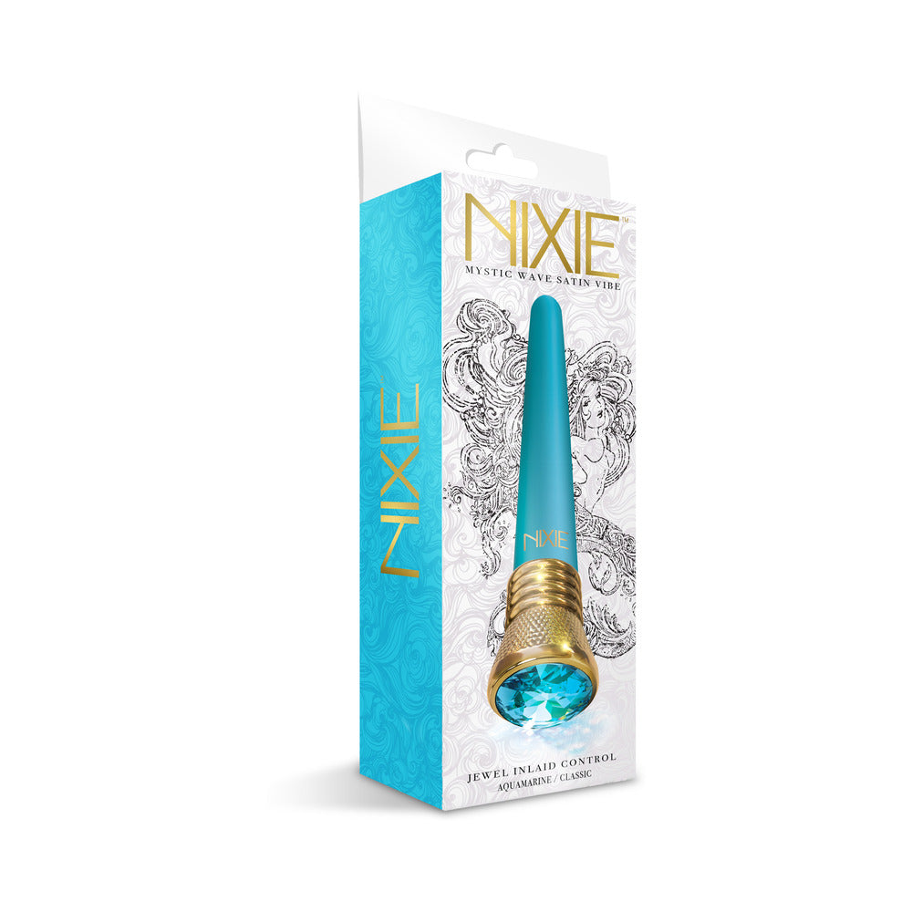 GLOBAL NOVELTIES - NIXIE MYSTIC WAVE SATIN CLASSIC VIBE - AQUAMARINE