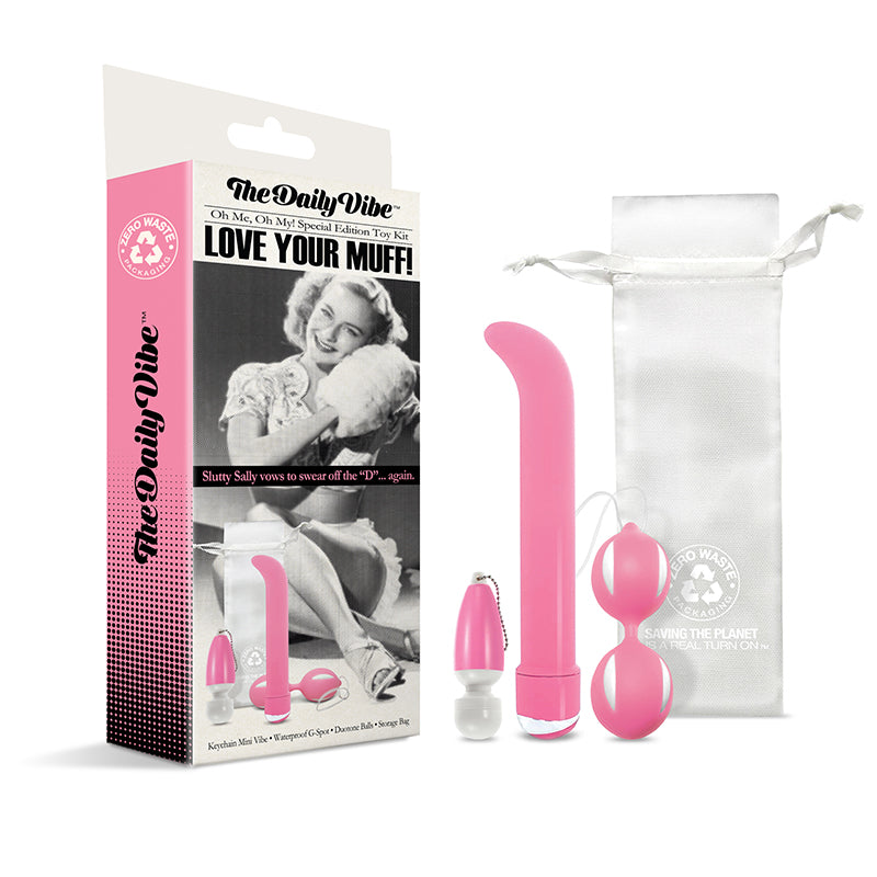 GLOBAL NOVELTIES - THE DAILY VIBE SPECIAL EDITION TOY KIT - LOVE YOUR MUFF