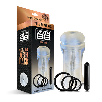 GLOBAL NOVELTIES - HAPPY ENDING MSTR B8 VIBRATING ASS PACK - BUM RUSH