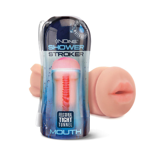 NOVEDADES GLOBALES - MASTURBADOR DE DUCHA AUTOLUBRICANTE HAPPY ENDING - BOCA