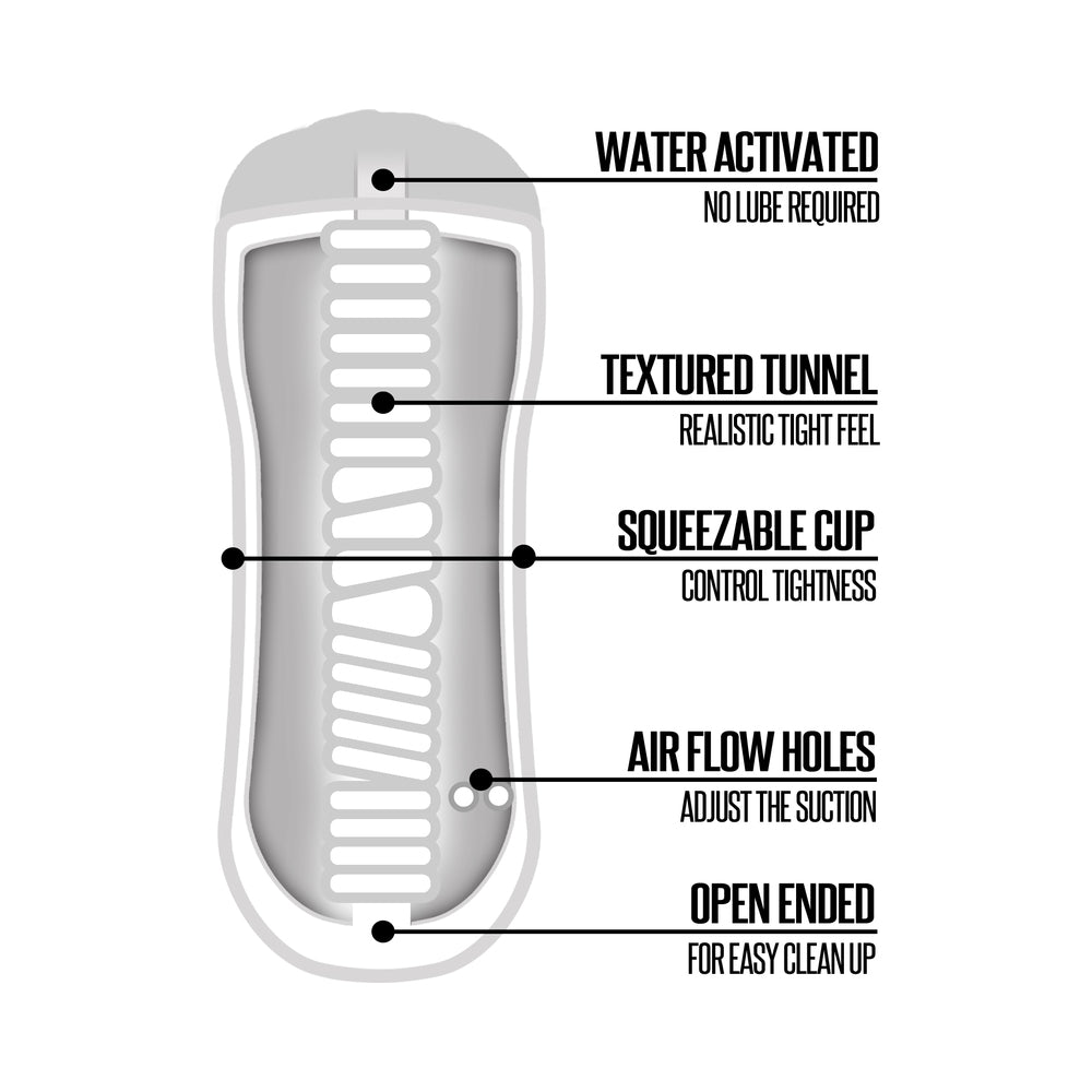 GLOBAL NOVELTIES - HAPPY ENDING SELF-LUBRICATING SHOWER STROKER - MOUTH