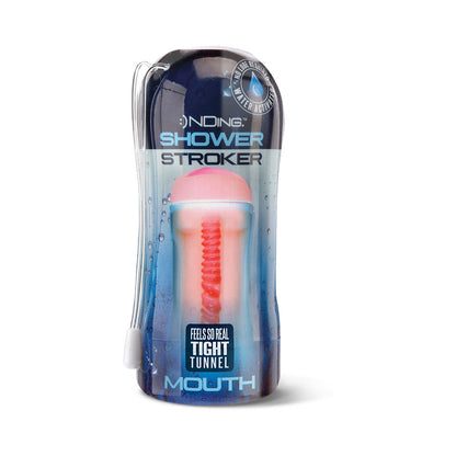 GLOBAL NOVELTIES - HAPPY ENDING SELF-LUBRICATING SHOWER STROKER - MOUTH