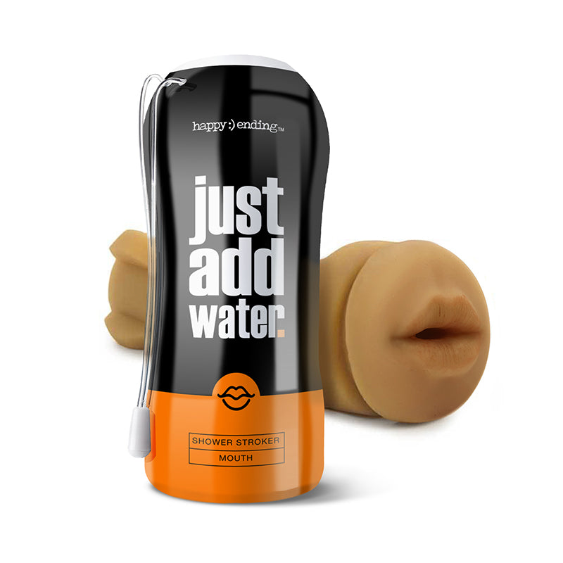 GLOBAL NOVELTIES - HAPPY ENDING JUST ADD WATER SELF-LUBRICATING SHOWER STROKER - MOUTH