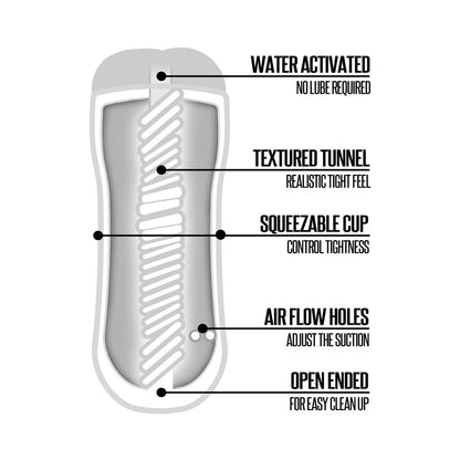 GLOBAL NOVELTIES - HAPPY ENDING JUST ADD WATER SELF LUBRICATING SHOWER STROKER - ASS