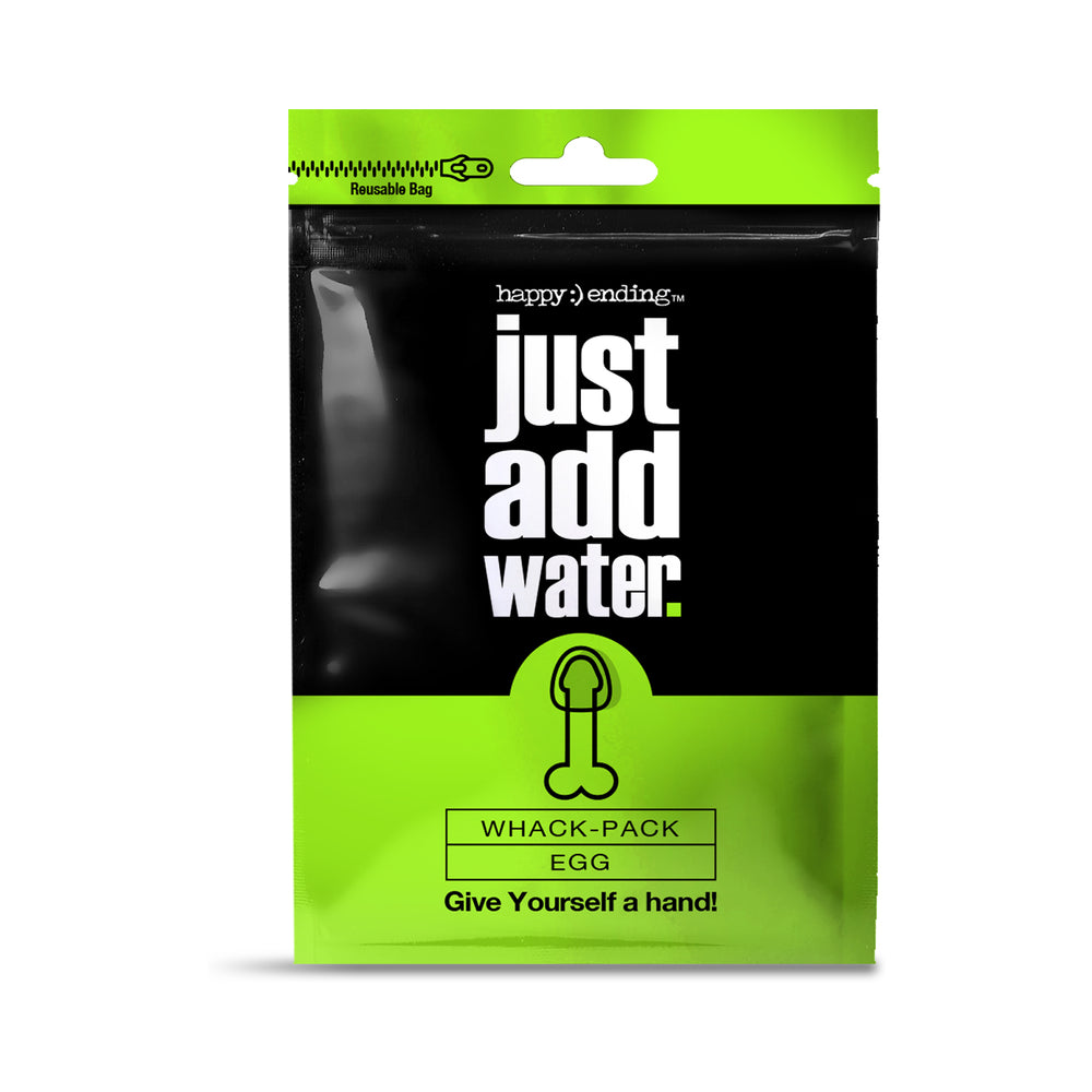 NOVEDADES GLOBALES - FINAL FELIZ, SOLO AÑADE AGUA, FUNDA AUTO LUBRICANTE WHACK PACK - HUEVO