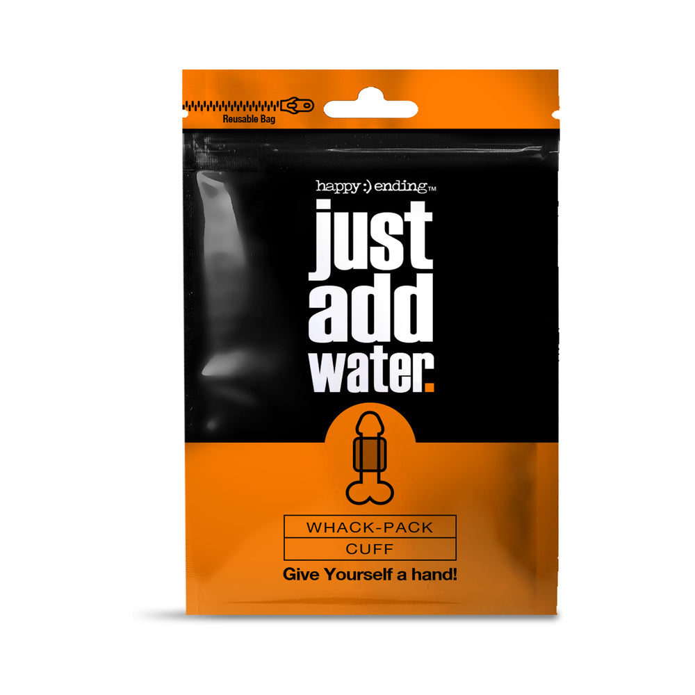 GLOBAL NOVELTIES - HAPPY ENDING JUST ADD WATER SELF-LUBRICATING WHACK PACK - CUFF