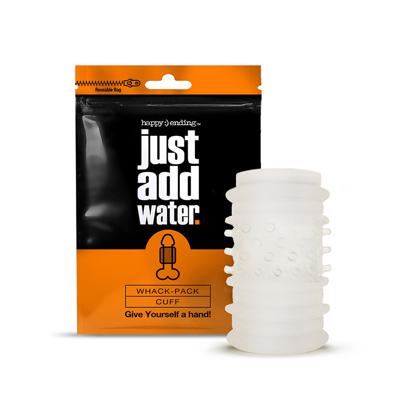 GLOBAL NOVELTIES - HAPPY ENDING JUST ADD WATER SELF-LUBRICATING WHACK PACK - CUFF