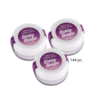 CLASSIC BRANDS - NIPPLE NIBBLER SOUR TINGLE BALM GIDDY GRAPE (BULK PACK/144 PCS) 3 G
