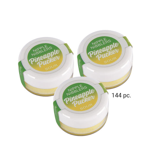 CLASSIC BRANDS - NIPPLE NIBBLER SOUR TINGLE BALM PINEAPPLE PUCKER (BULK PACK/144 PCS) 3 G