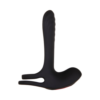 ZERO TOLERANCE - VIBRATING GIRTH ENHANCER REMOTE-CONTROLLED SILICONE SHEATH BLACK