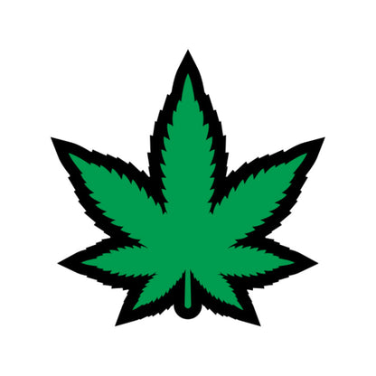WEED PIN GREEN MARIJUANA LEAF