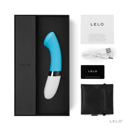 LELO GIGI 2 RECHARGEABLE G-SPOT VIBRATOR TURQUOISE BLUE