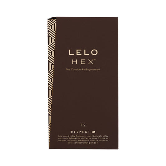 LELO - HEX RESPECT XL LUBRICATED LATEX CONDOMS 12-PACK