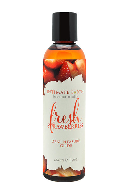 INTIMATE EARTH - SUCCULENT STRAWBERRIES FLAV LUBE 120ML