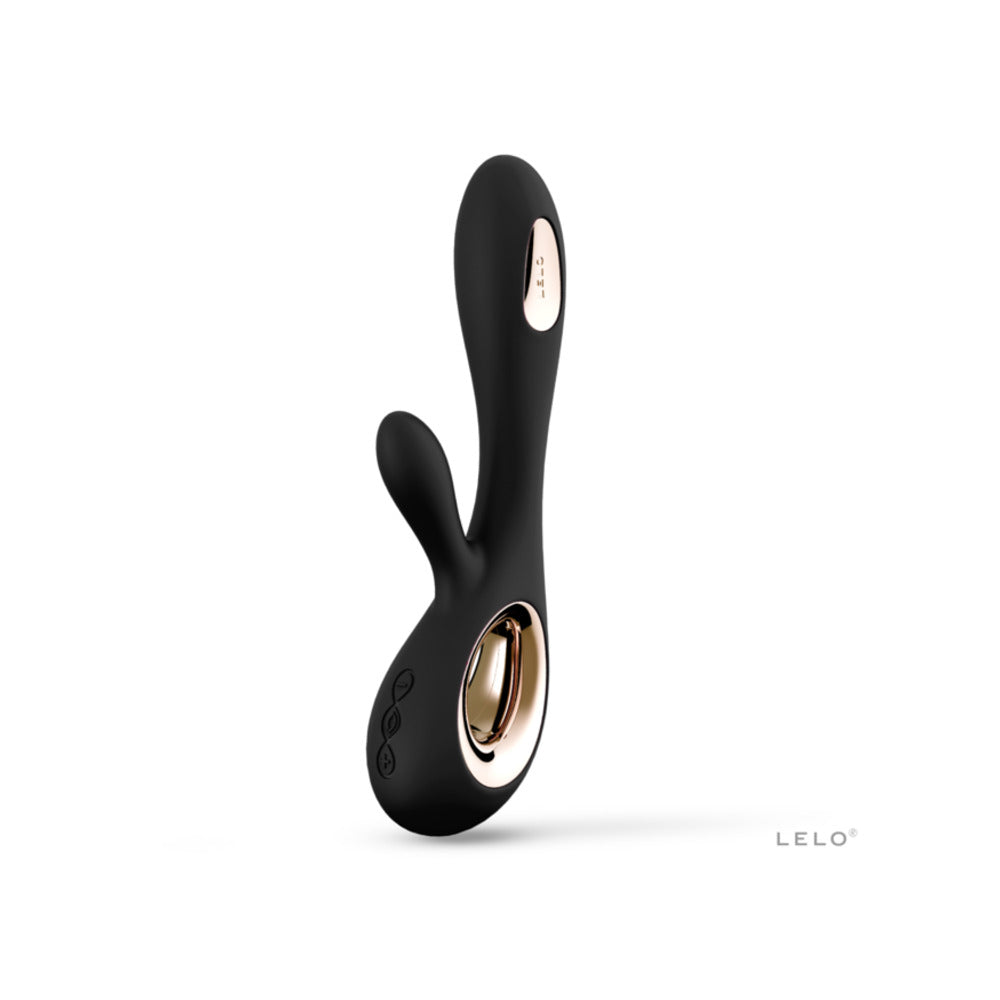 LELO SORAYA WAVE RECHARGEABLE RABBIT VIBRATOR BLACK