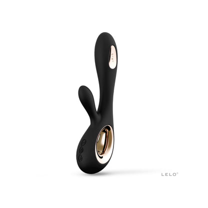 LELO SORAYA WAVE RECHARGEABLE RABBIT VIBRATOR BLACK