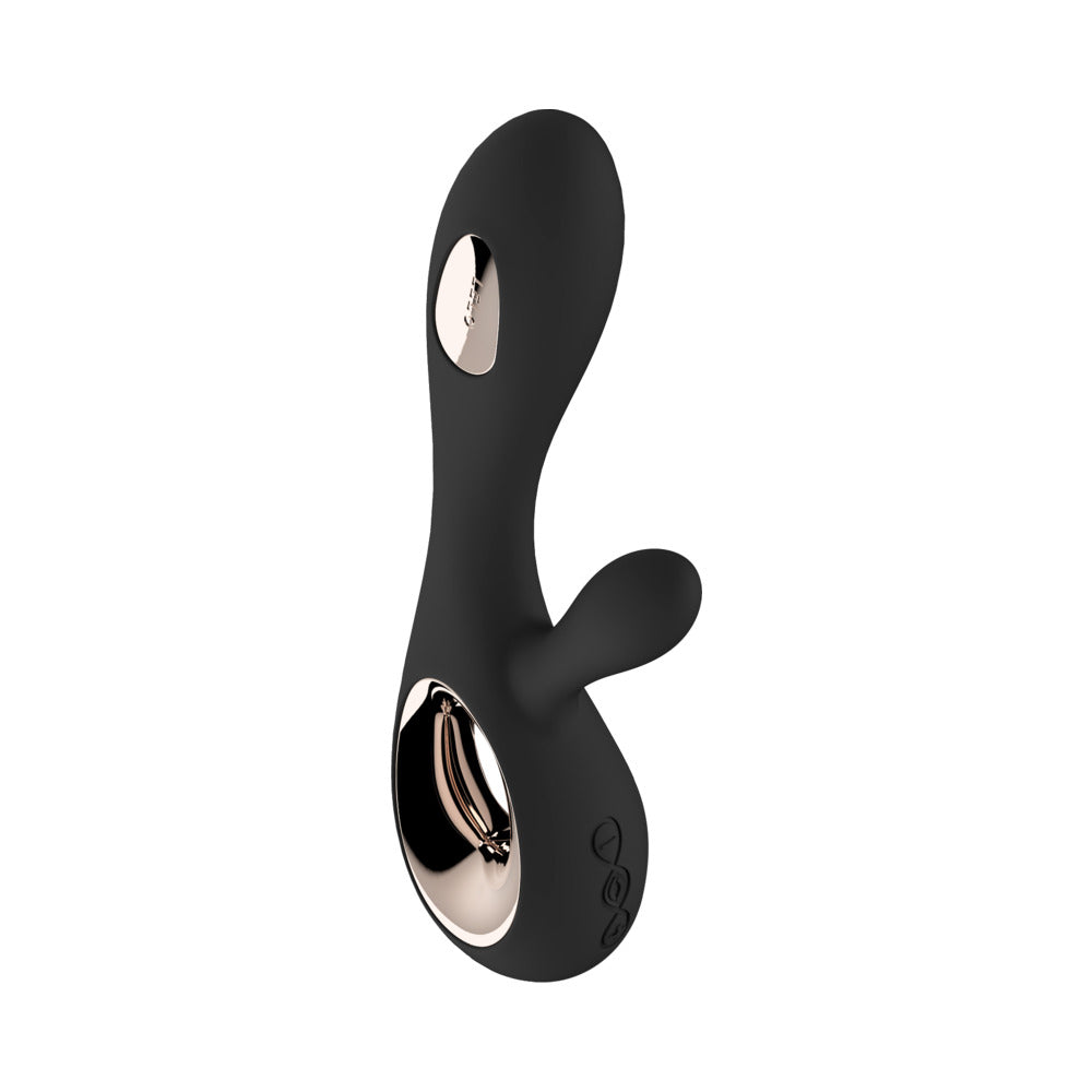 LELO SORAYA WAVE RECHARGEABLE RABBIT VIBRATOR BLACK