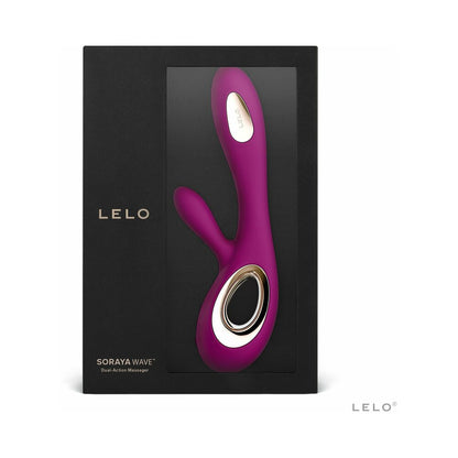 LELO SORAYA WAVE RECHARGEABLE RABBIT VIBRATOR DEEP ROSE
