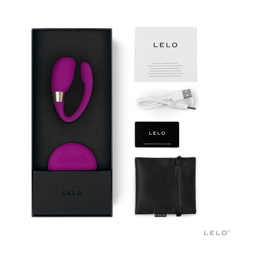 LELO TIANI 3 RECHARGEABLE DUAL STIMULATION COUPLES VIBRATOR WITH REMOTE DEEP ROSE