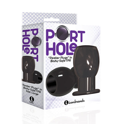 ICON BRANDS - THE 9''S PORT HOLE HOLLOW BUTT PLUG