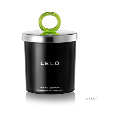 LELO - VELA DE MASAJE - AROMA A PERA NEVADA Y MADERA DE CEDRO