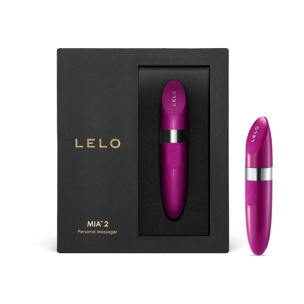 LELO MIA 2 RECHARGEABLE LIPSTICK VIBRATOR DEEP ROSE
