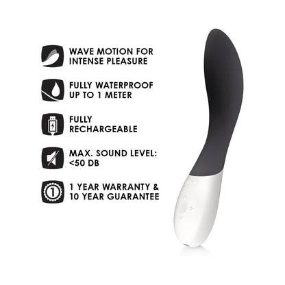 LELO MONA WAVE RECHARGEABLE G-SPOT VIBRATOR BLACK