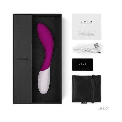 LELO MONA WAVE RECHARGEABLE G-SPOT VIBRATOR DEEP ROSE
