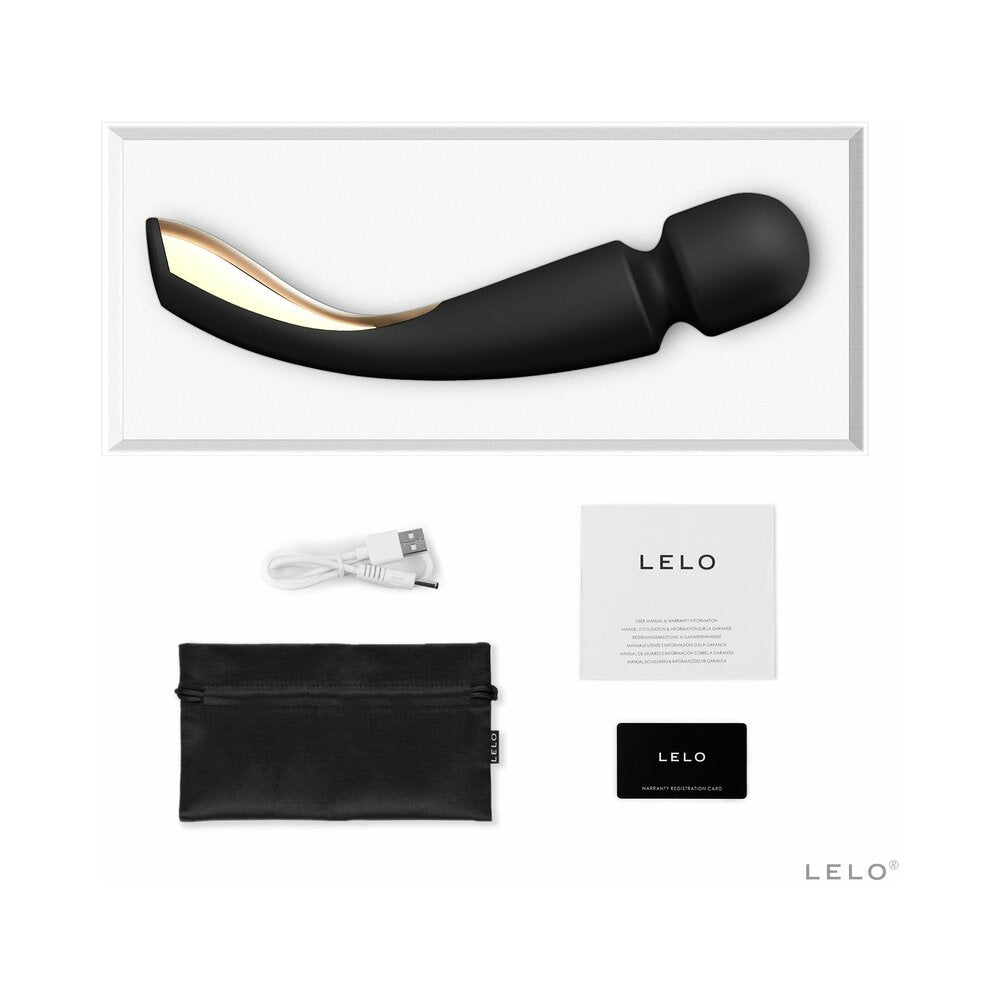 LELO SMART WAND 2 LARGE RECHARGEABLE WAND VIBRATOR BLACK