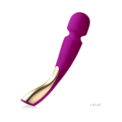 LELO SMART WAND 2 LARGE RECHARGEABLE WAND VIBRATOR DEEP ROSE