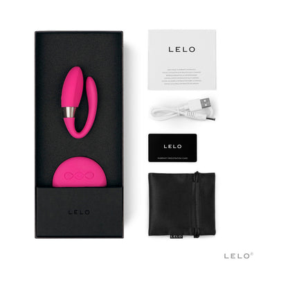 LELO TIANI 2 RECHARGEABLE DUAL STIMULATION COUPLES VIBRATOR WITH REMOTE CERISE