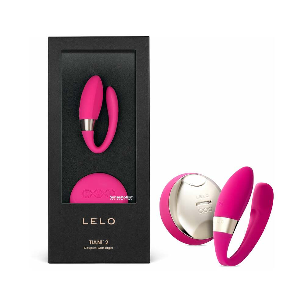LELO TIANI 2 RECHARGEABLE DUAL STIMULATION COUPLES VIBRATOR WITH REMOTE CERISE
