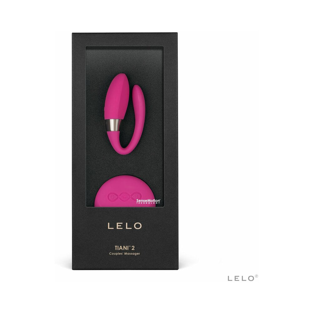 LELO TIANI 2 RECHARGEABLE DUAL STIMULATION COUPLES VIBRATOR WITH REMOTE CERISE