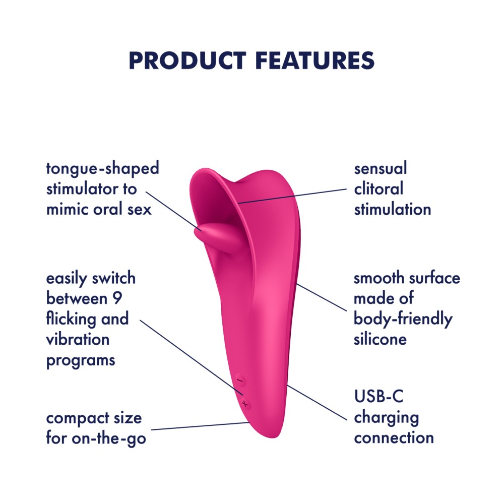 SATISFYER - TONGUE MASTER - PINK