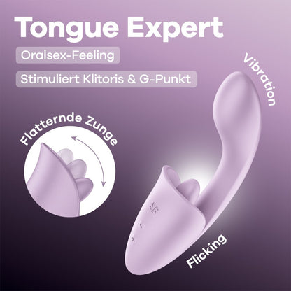 SATISFYER - TONGUE EXPERT - LAVENDER